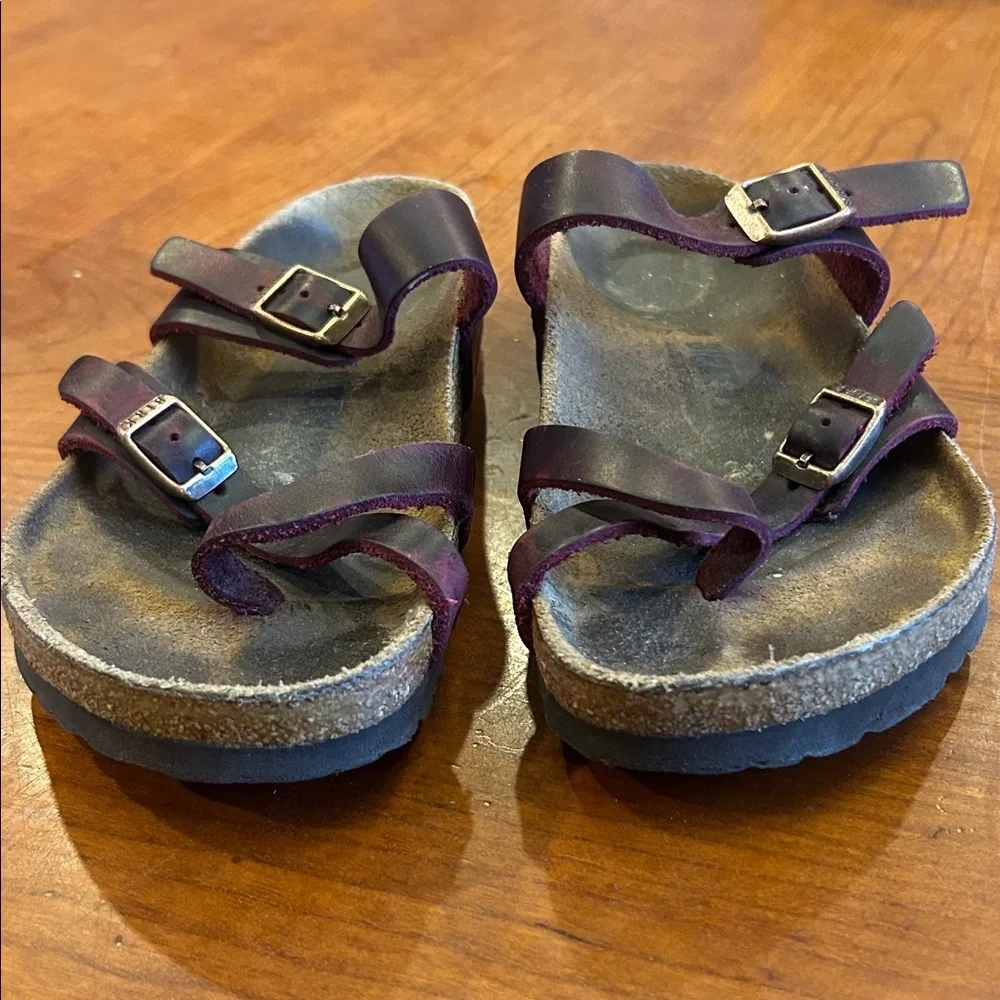 Birkenstock Mayari 37 oiled leather red Zinfandel